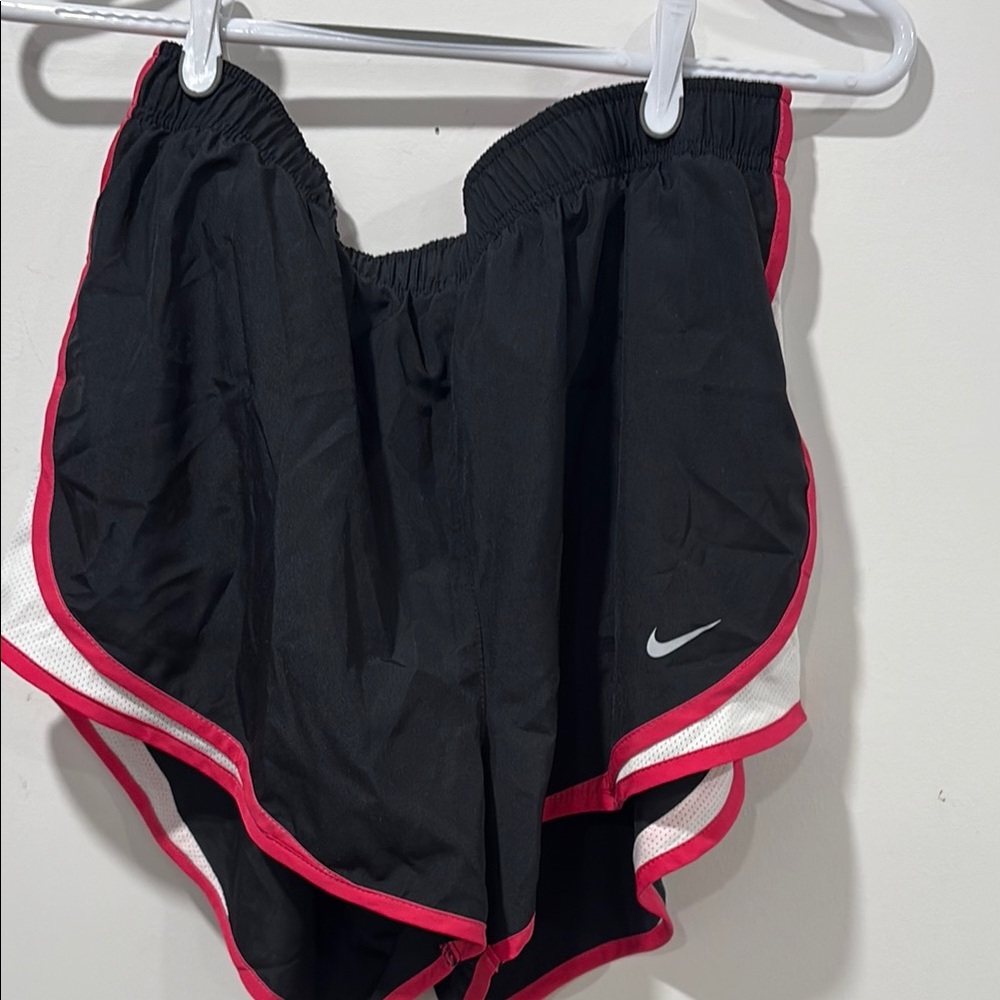 Nike Black Running Shorts with Pink Trim